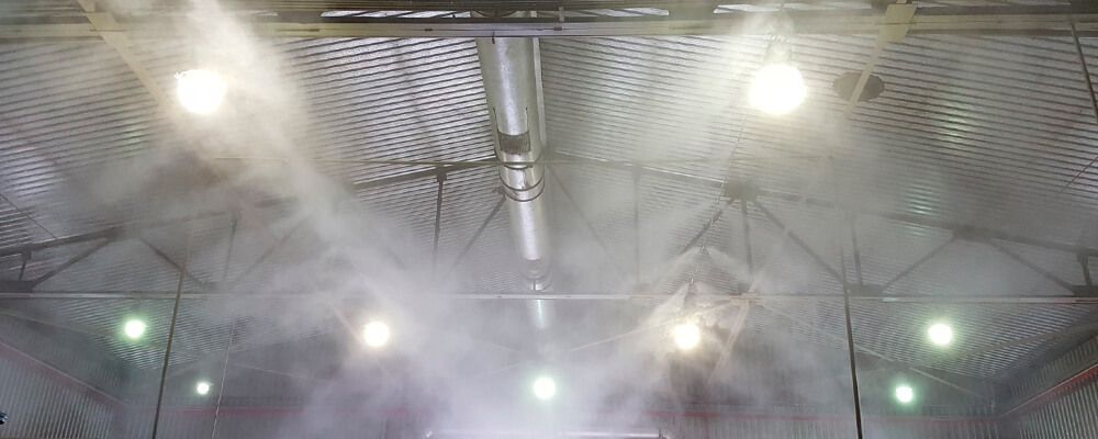 Применение систем туманообразования для пылеподавления - особенности